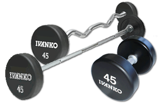 Ivanko Logo Enbgaving Bars and Plates and Dumgbells