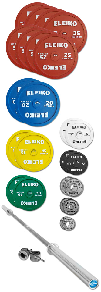 The Gladiator Eleiko Powerlifting Set