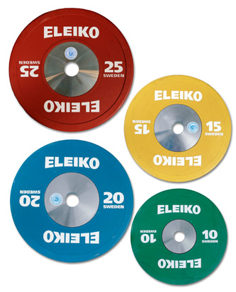 Eleiko Calibrated Competition Bumper Plates